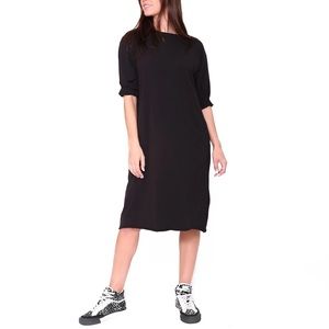 WUKOGALS 3/4 Sleeve T DRESS in Black